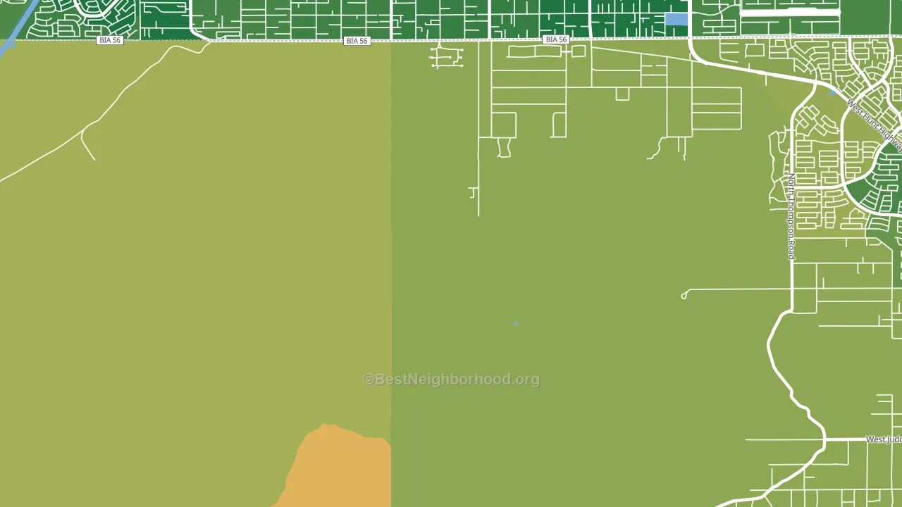 Chandler Heights, AZ block-group voter-turnout map