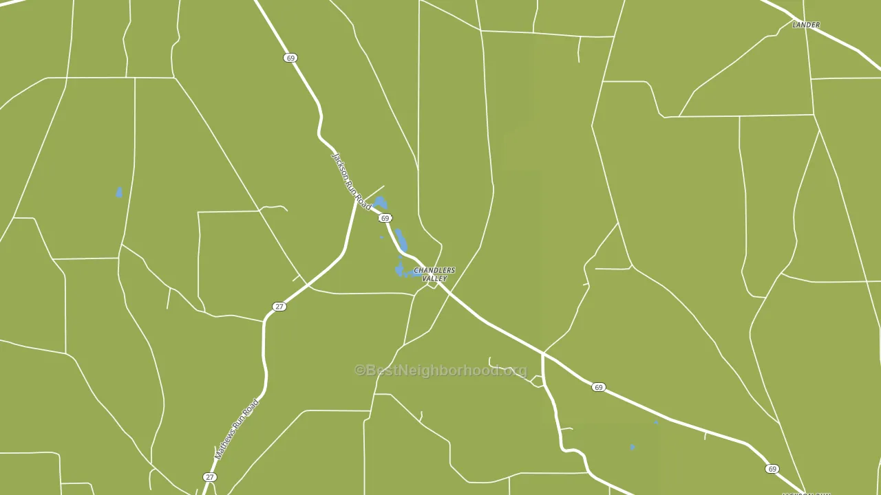 Chandlers Valley, PA block-group voter-turnout map