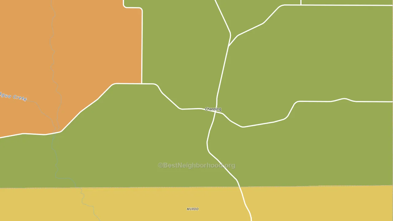 Channing, TX block-group voter-turnout map