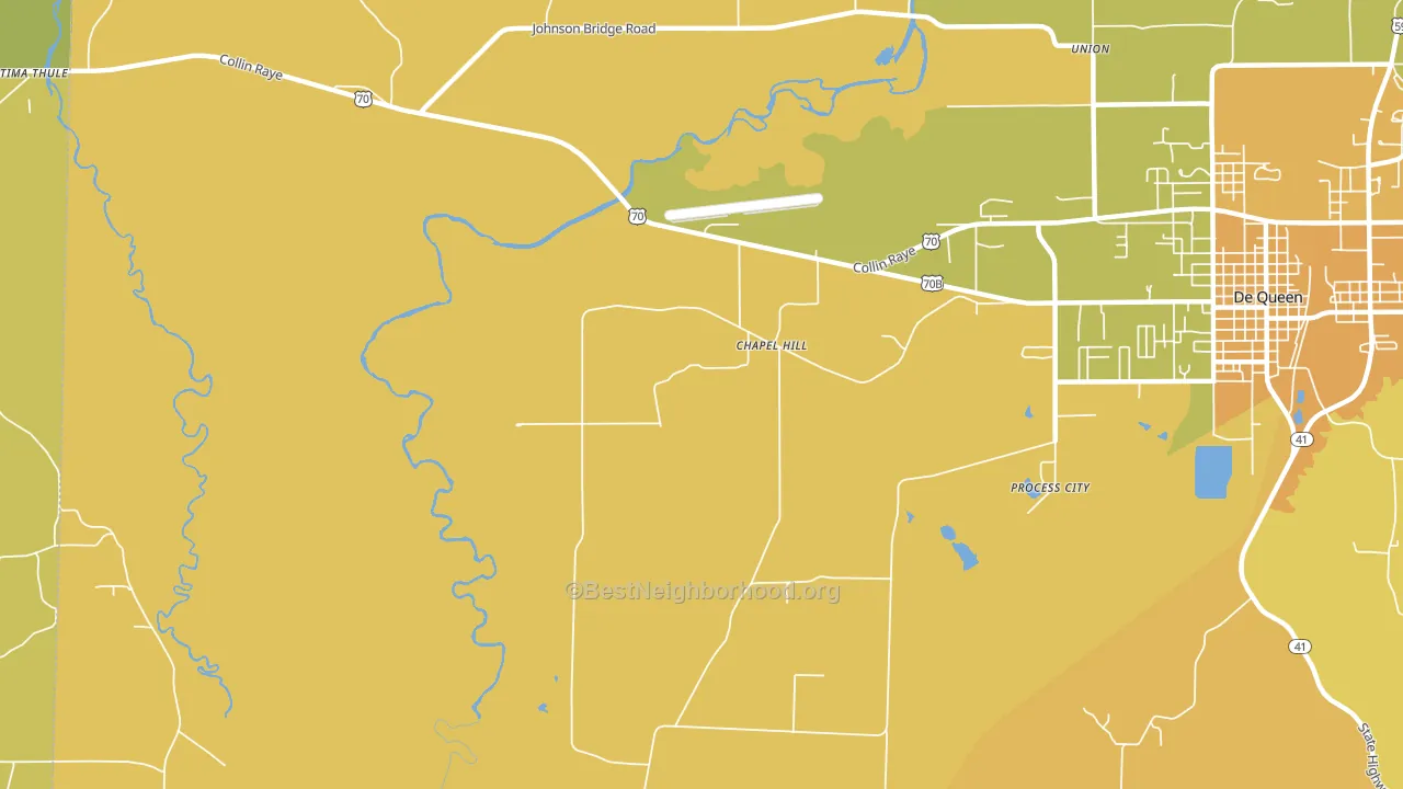 Chapel Hill, AR block-group voter-turnout map