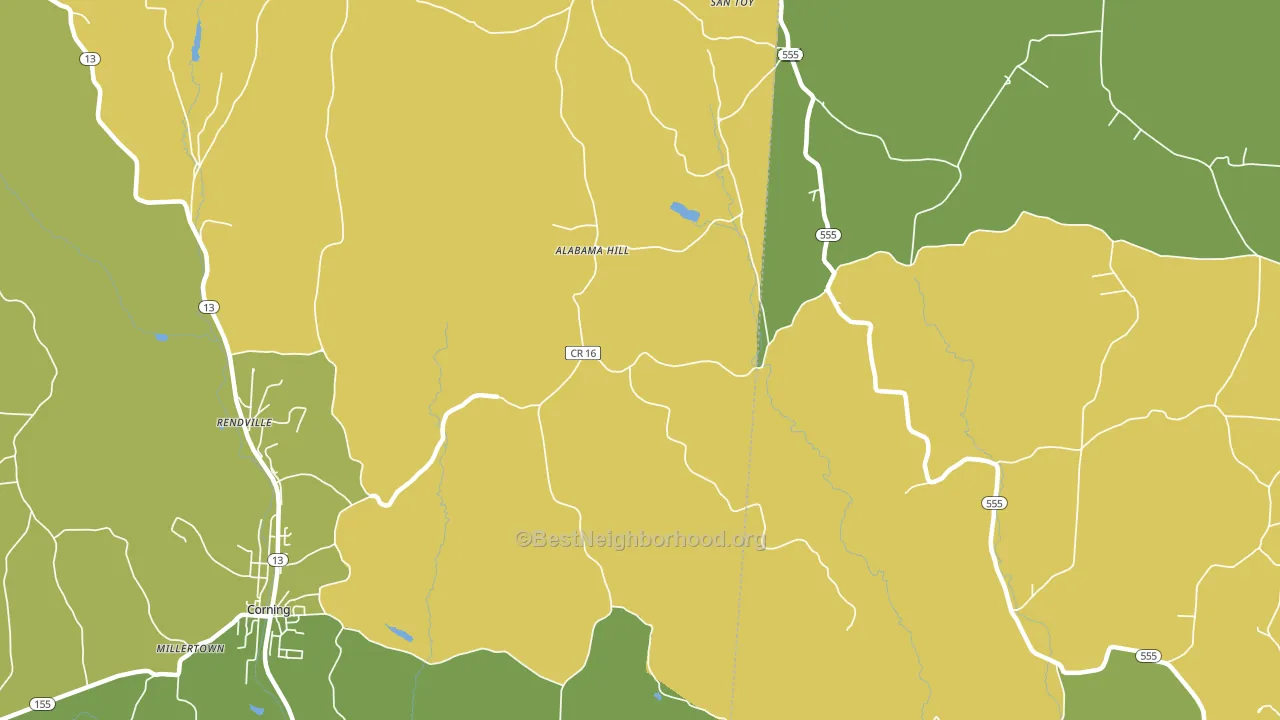 Chapel Hill, OH block-group voter-turnout map