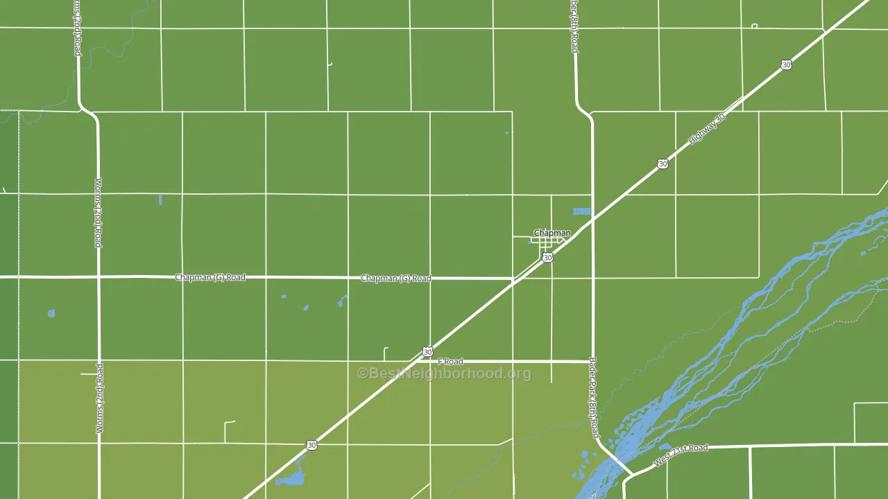 Chapman, NE block-group voter-turnout map
