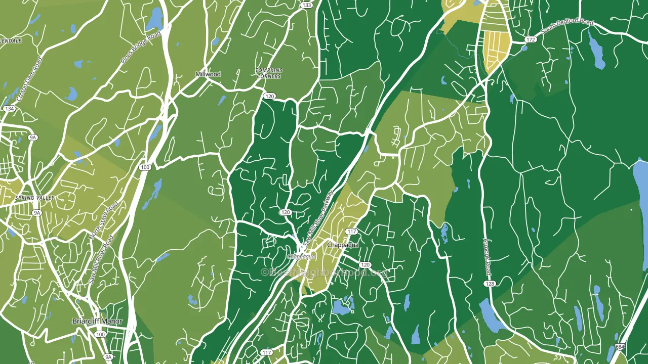 Chappaqua, NY block-group voter-turnout map