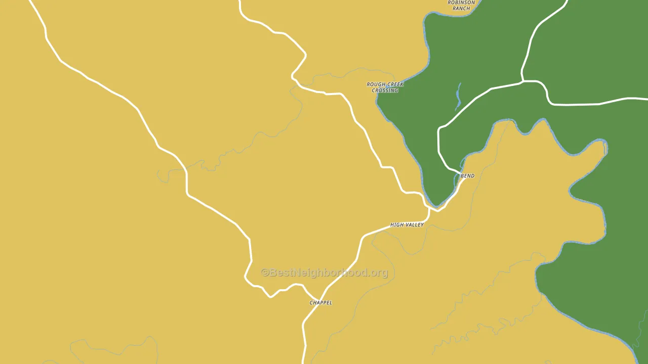 Chappel, TX block-group voter-turnout map