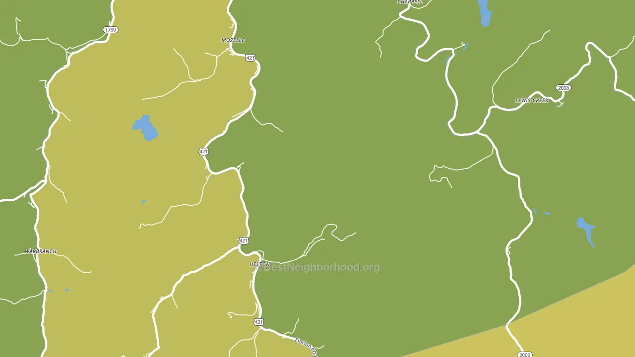 Chappell, KY block-group voter-turnout map