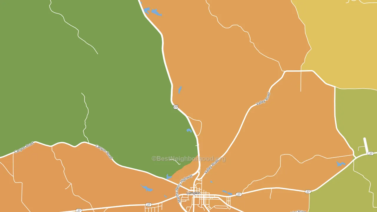 Charles, GA block-group voter-turnout map