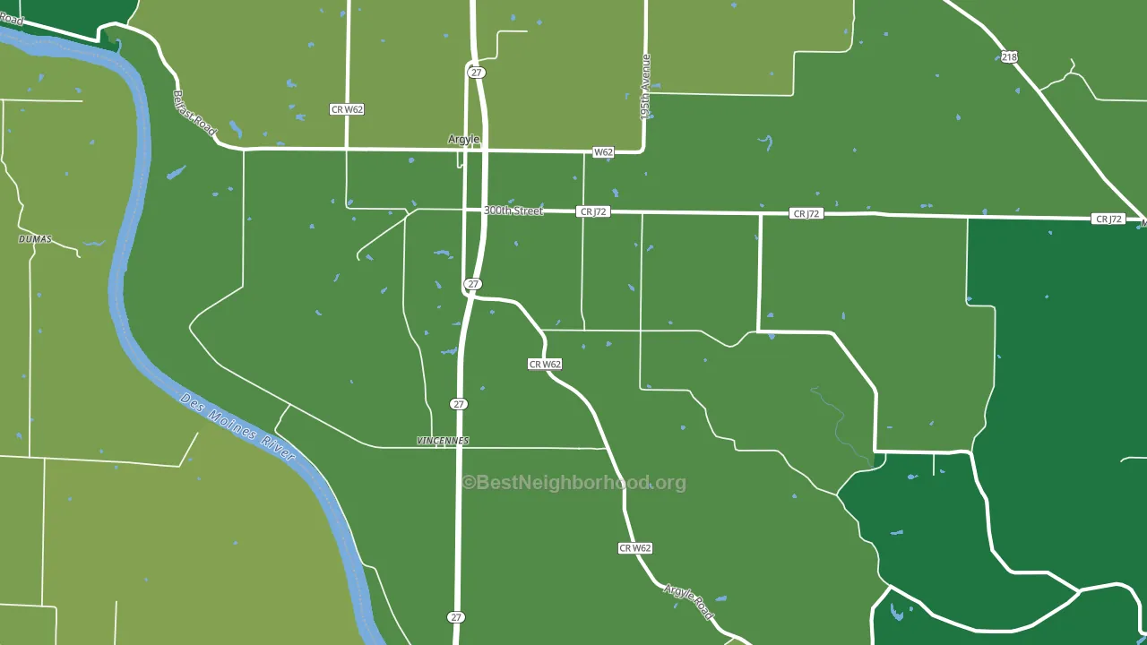 Charleston, IA block-group voter-turnout map