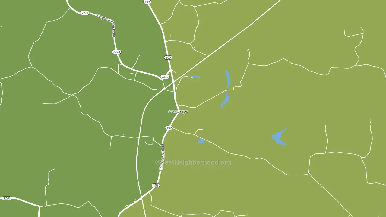 Charleston, KY block-group voter-turnout map