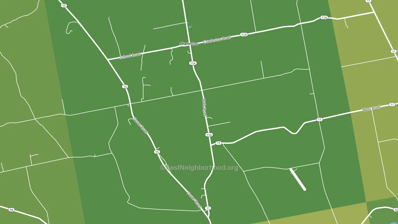 Charleston, ME block-group voter-turnout map