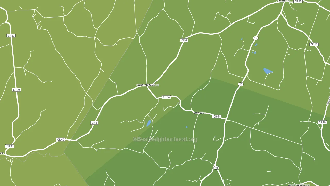 Charlotteville, NY block-group voter-turnout map