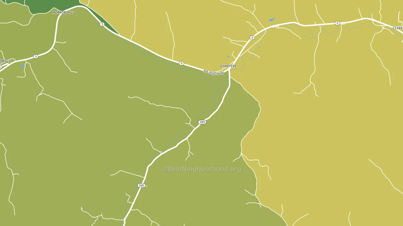 Charters, KY block-group voter-turnout map