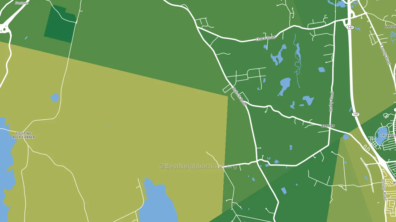 Chartley, MA block-group voter-turnout map
