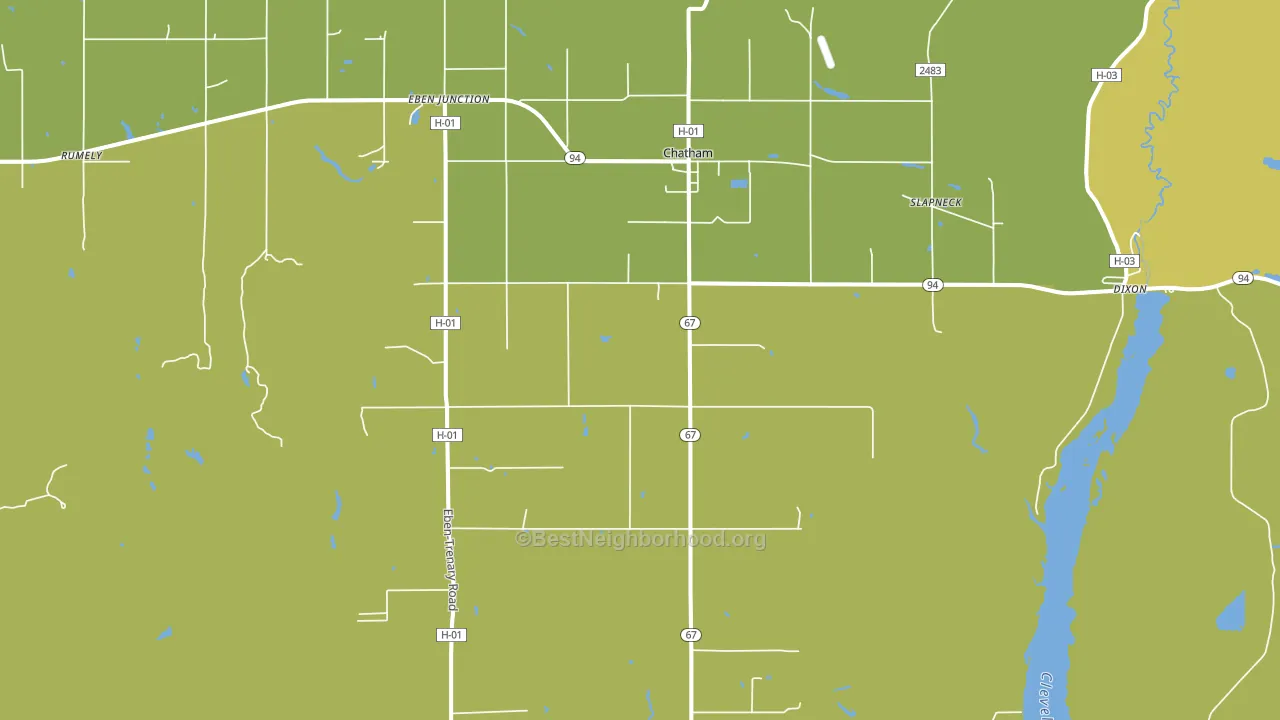 Chatham, MI block-group voter-turnout map
