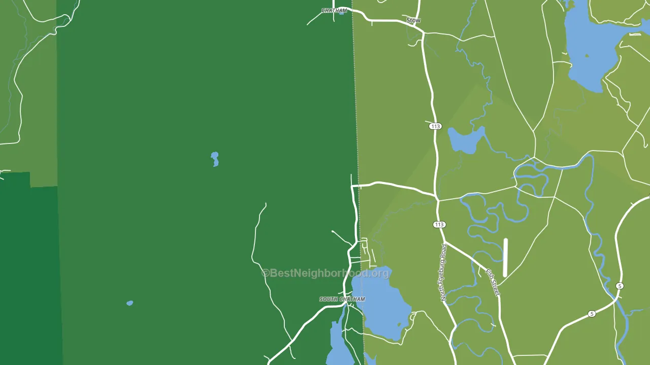 Chatham, NH block-group voter-turnout map