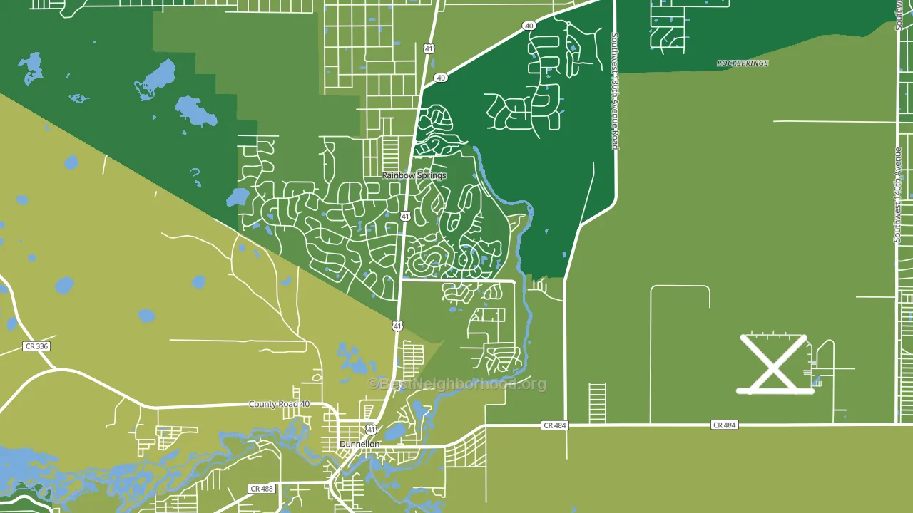 Chatmar, FL block-group voter-turnout map