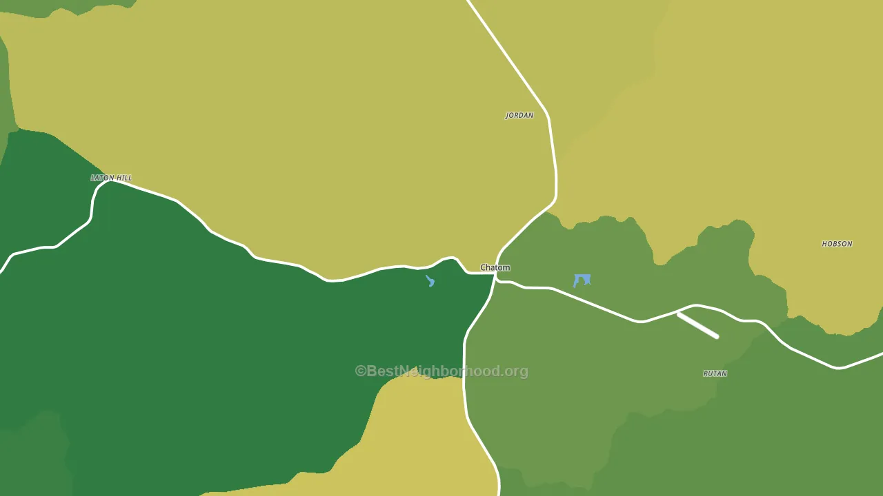 Chatom, AL block-group voter-turnout map