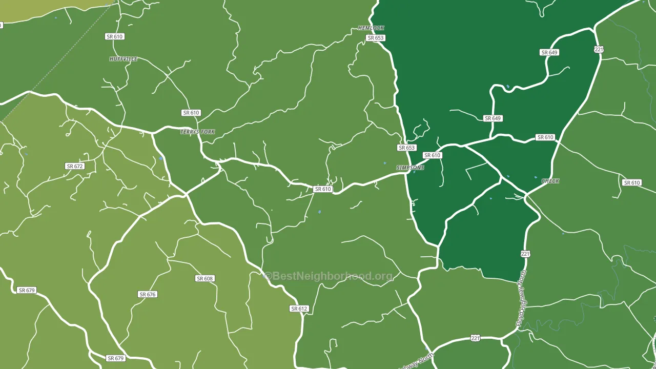 Check, VA block-group voter-turnout map