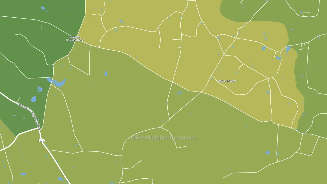 Cherry Grove, NC block-group voter-turnout map