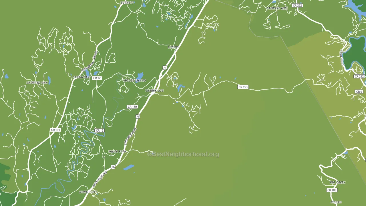 Cherrylog, GA block-group voter-turnout map