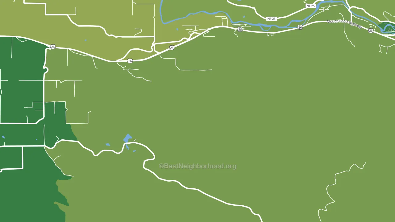 Cherryville, OR block-group voter-turnout map