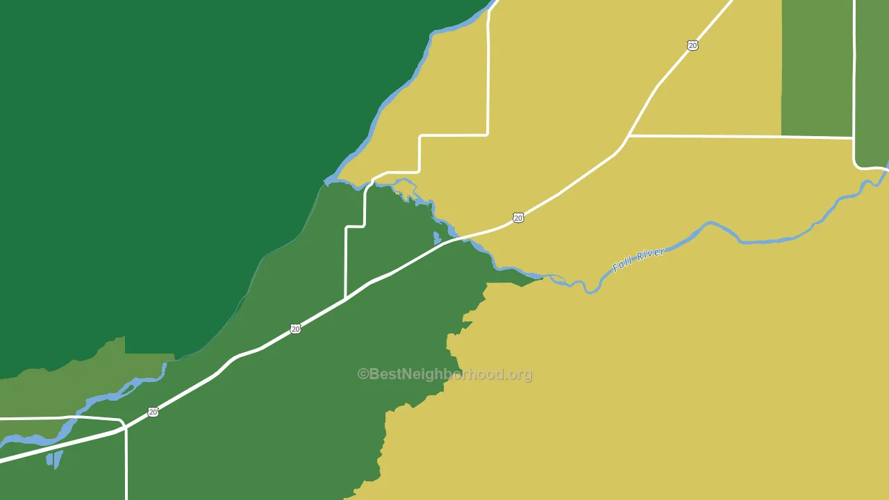 Chester, ID block-group voter-turnout map