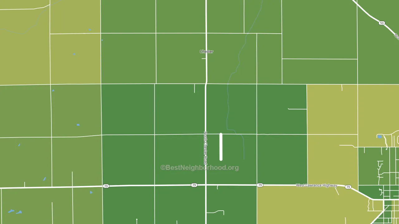 Chester, MI block-group voter-turnout map