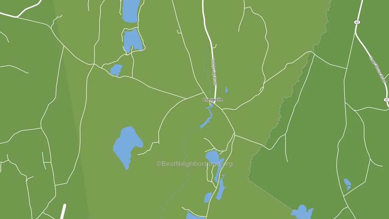 Chesterville, ME block-group voter-turnout map