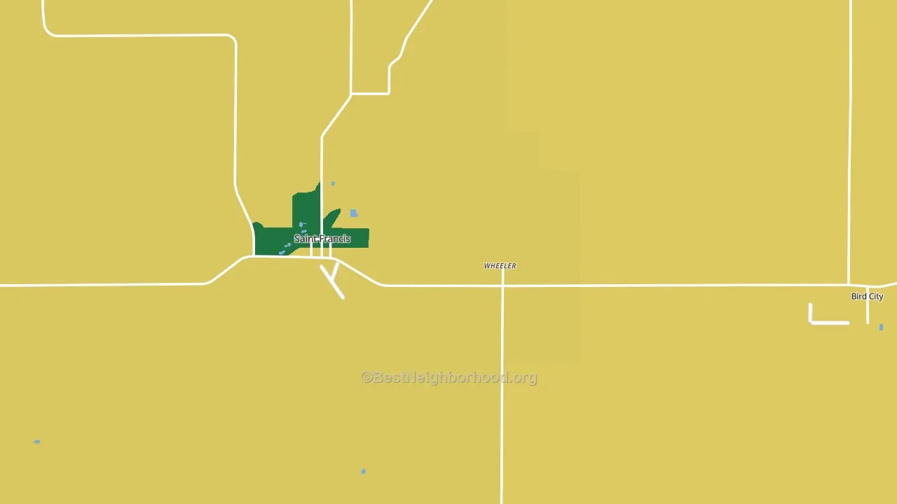 Cheyenne County, KS block-group voter-turnout map