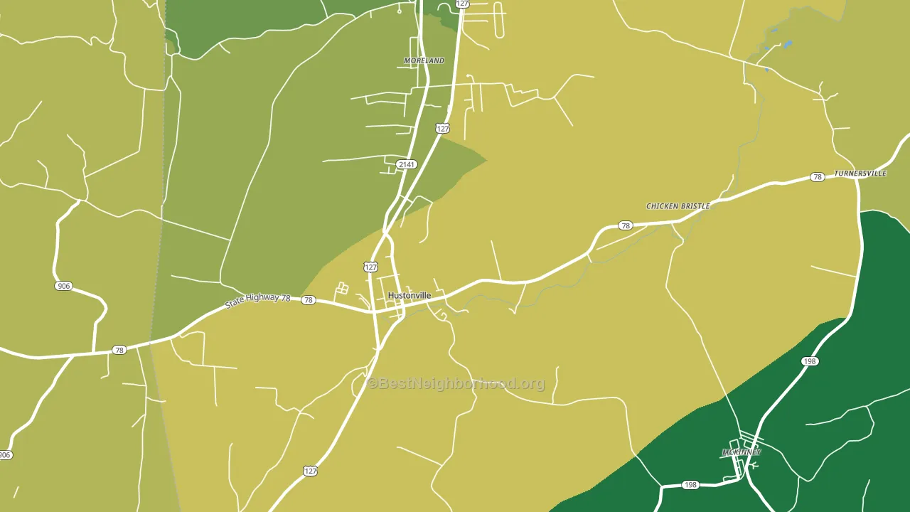 Chicken Bristle, KY block-group voter-turnout map
