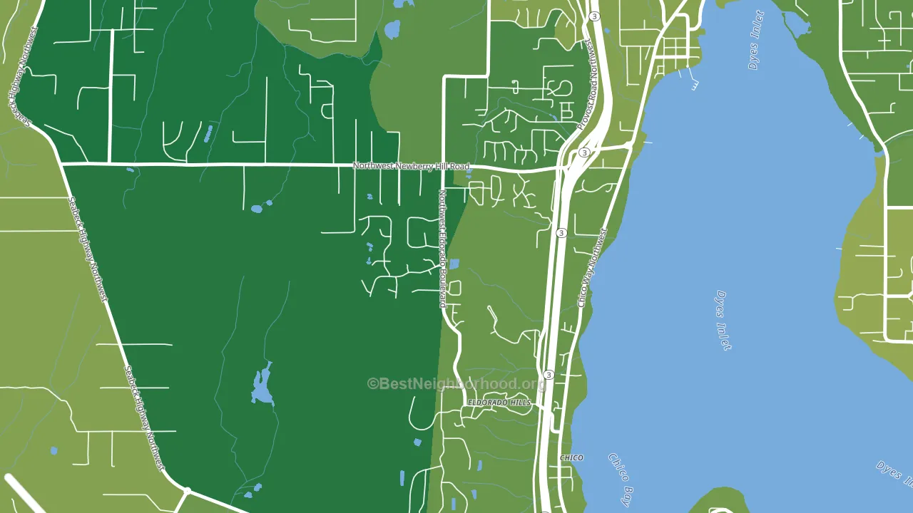 Chico, WA block-group voter-turnout map