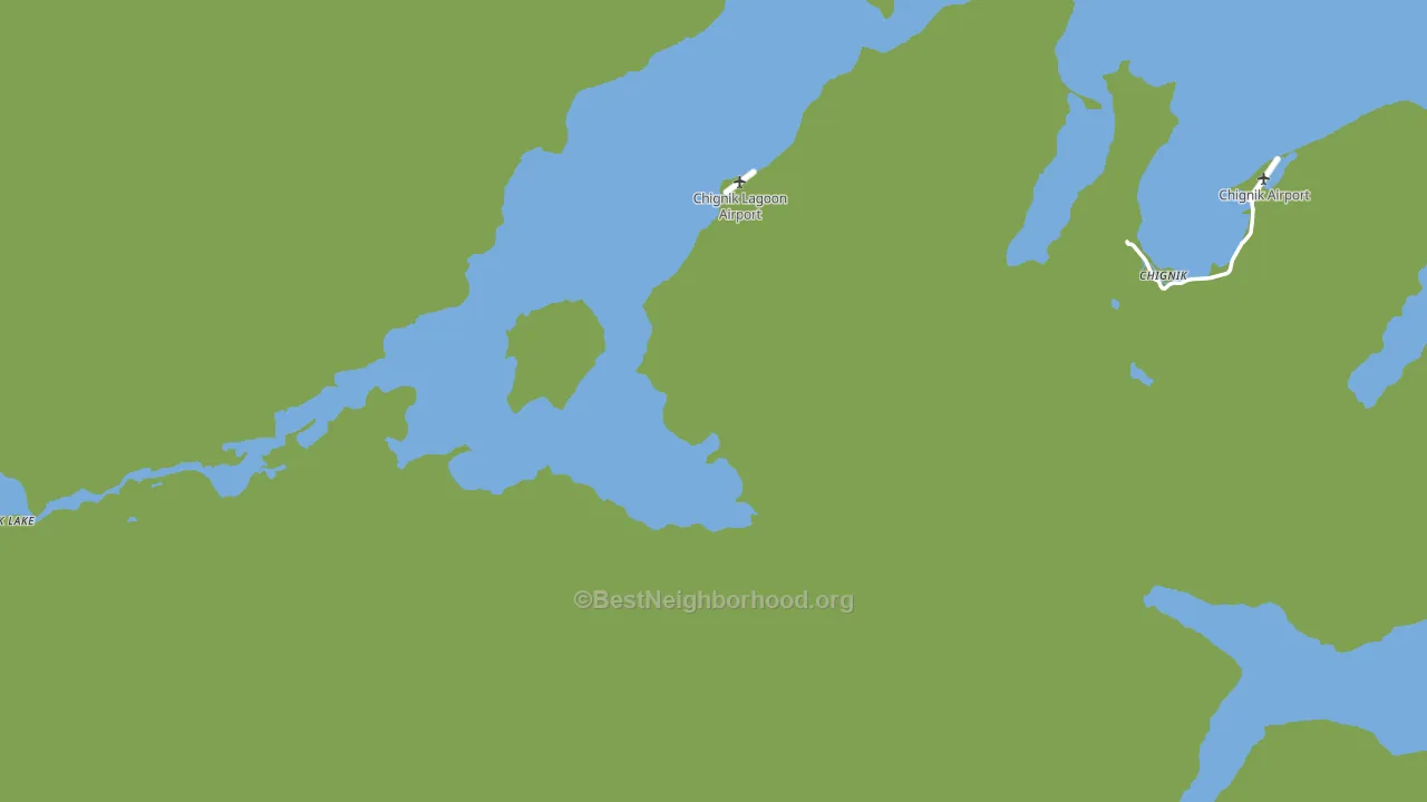 Chignik Lake, AK block-group voter-turnout map