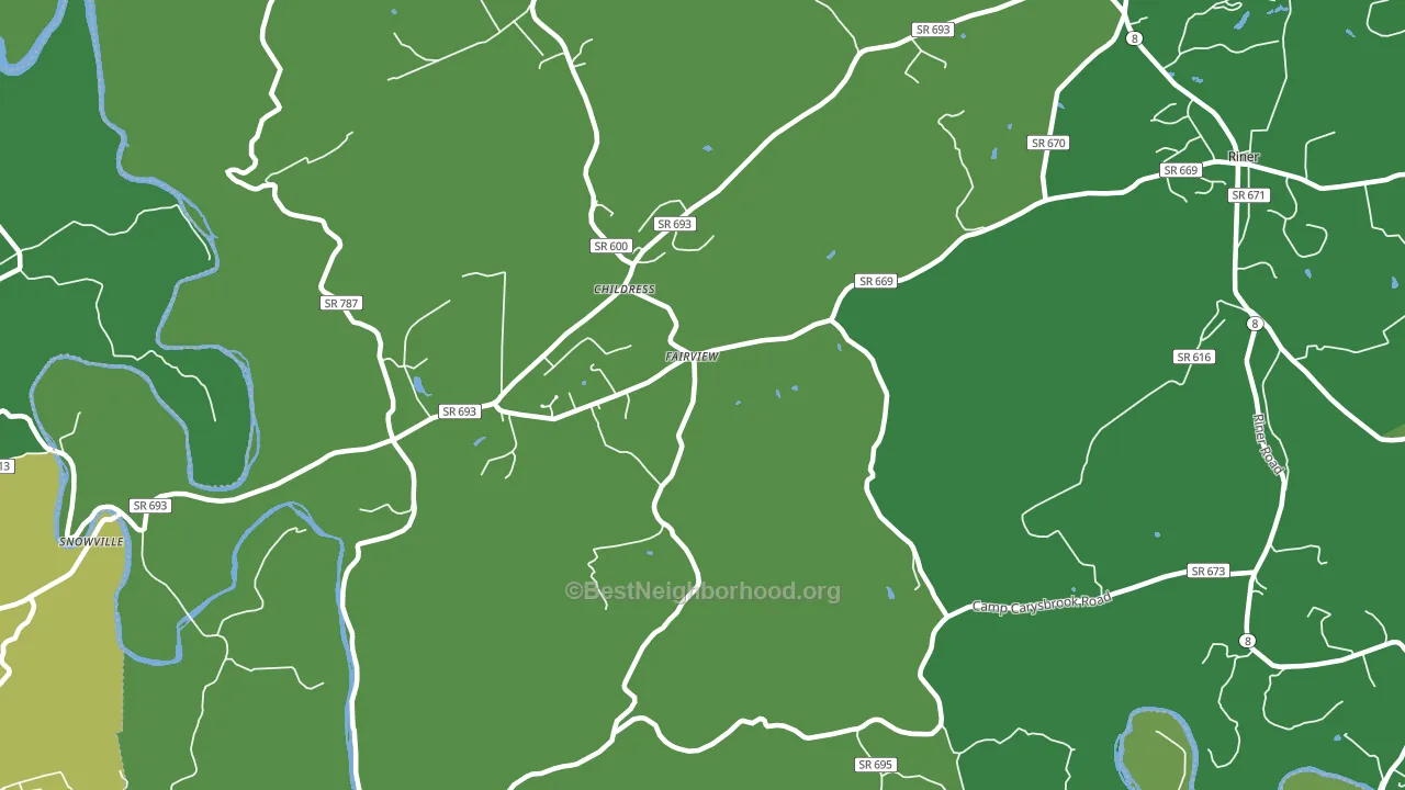 Childress, VA block-group voter-turnout map