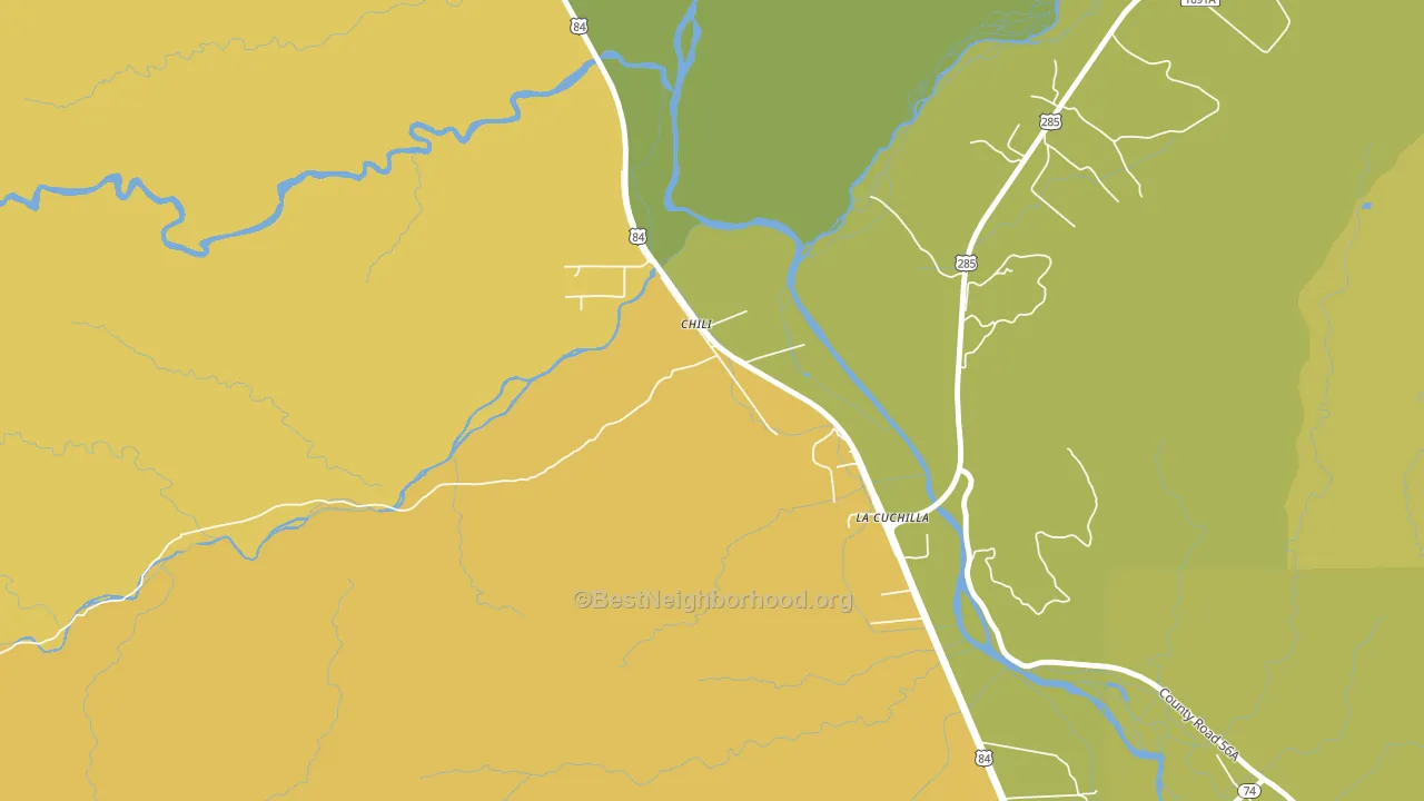 Chili, NM block-group voter-turnout map