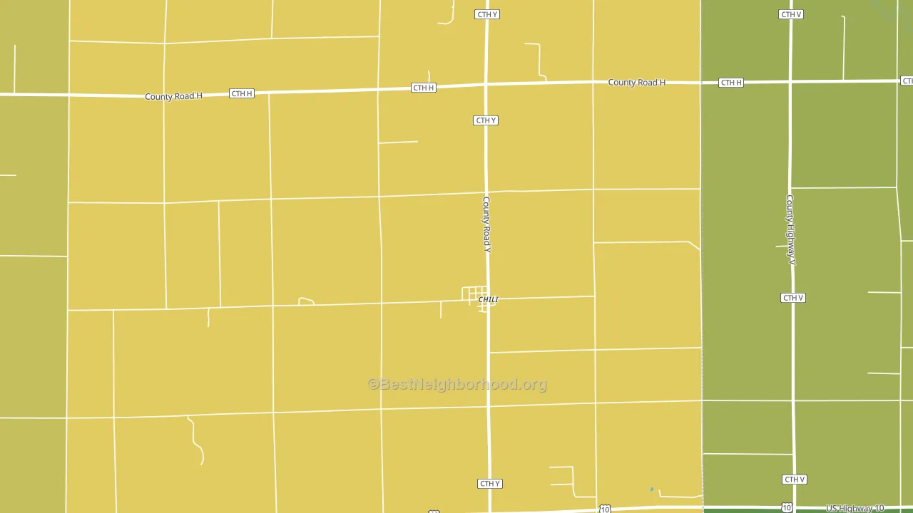 Chili, WI block-group voter-turnout map