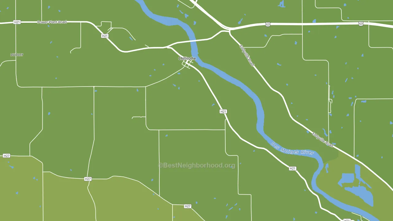Chillicothe, IA block-group voter-turnout map