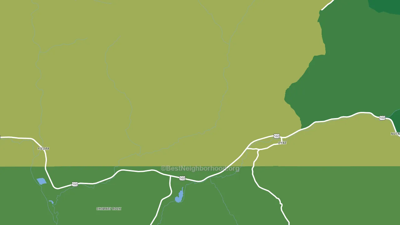 Chimney Rock, CO block-group voter-turnout map