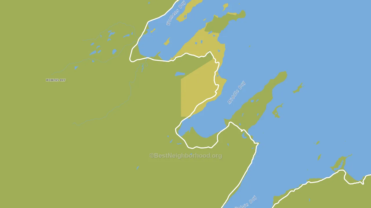 Chiniak, AK block-group voter-turnout map