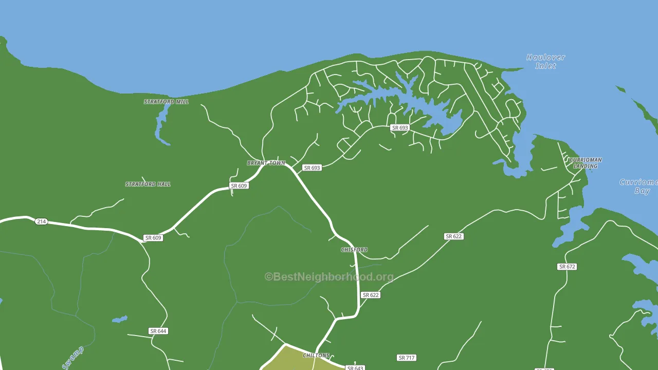 Chisford, VA block-group voter-turnout map