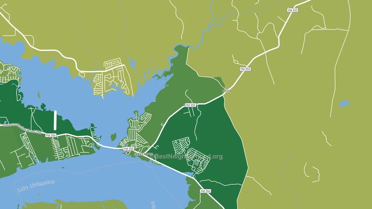 Chita, TX block-group voter-turnout map