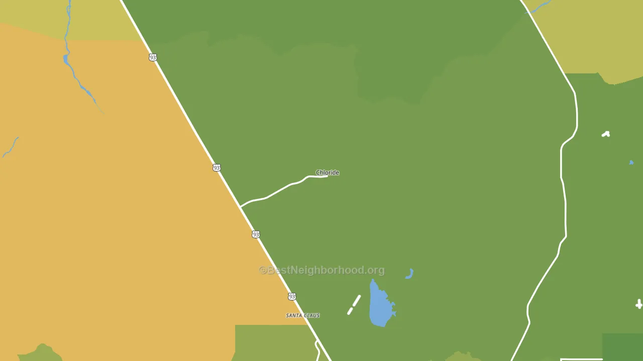 Chloride, AZ block-group voter-turnout map