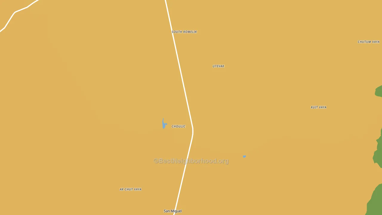 Choulic, AZ block-group voter-turnout map