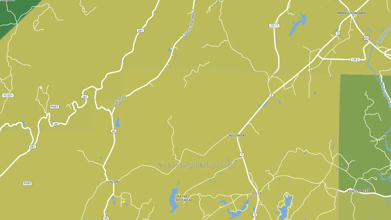 Christiana, AL block-group voter-turnout map