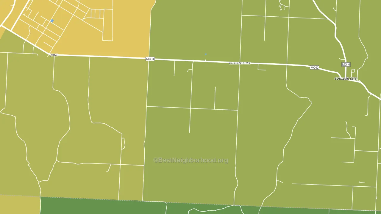 Christopher, MO block-group voter-turnout map