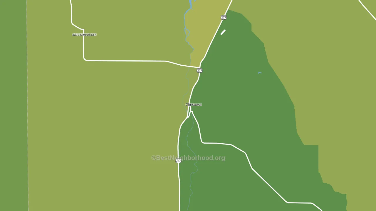 Christoval, TX block-group voter-turnout map