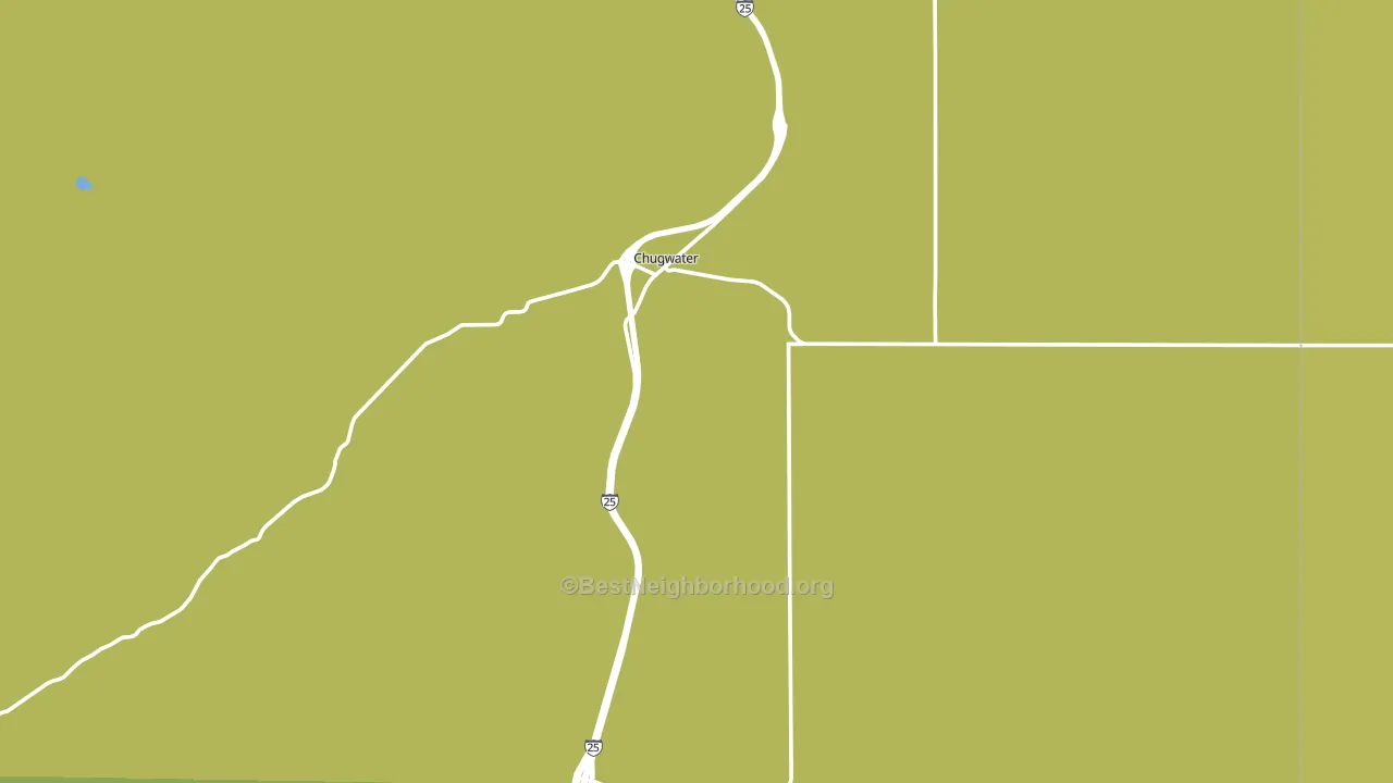 Chugwater, WY block-group voter-turnout map