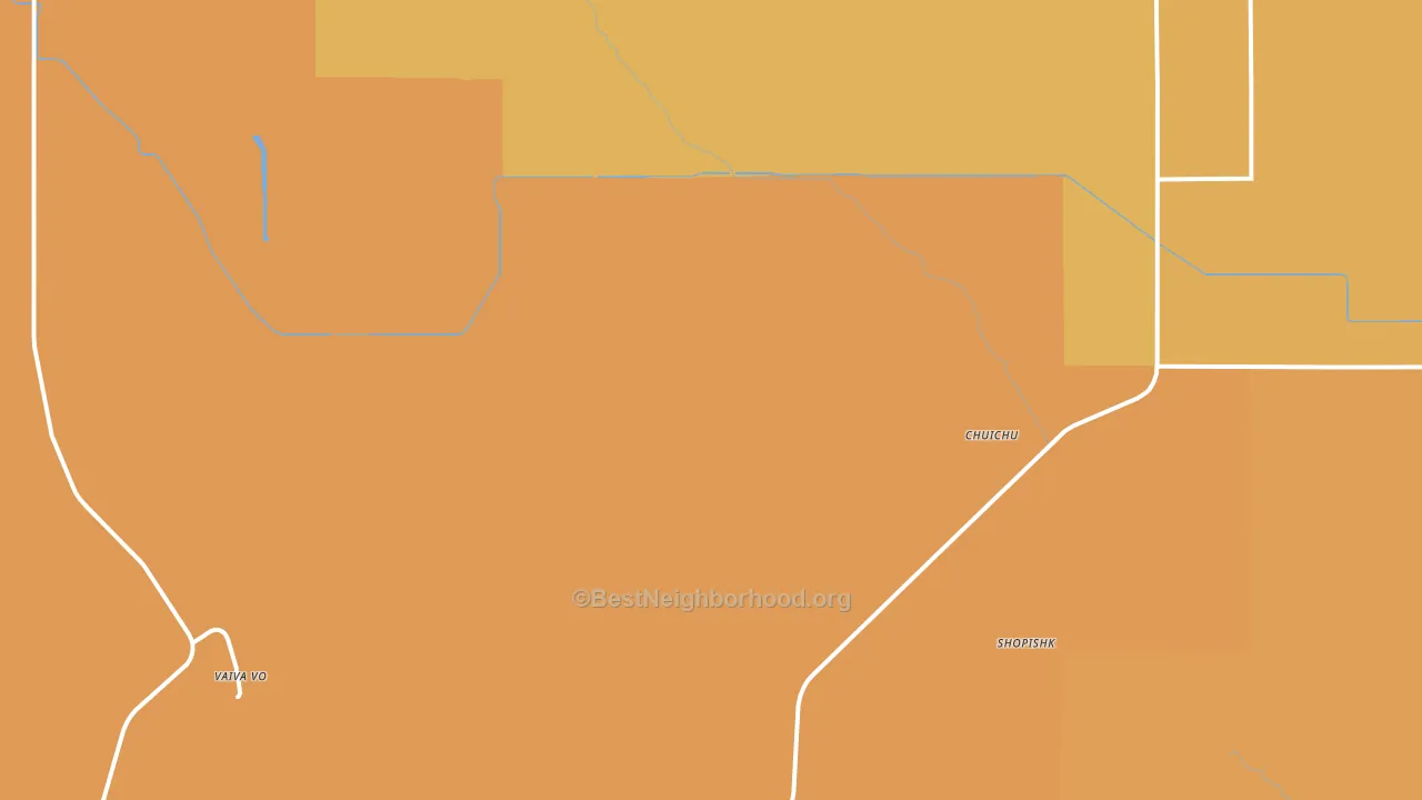 Chuichu, AZ block-group voter-turnout map
