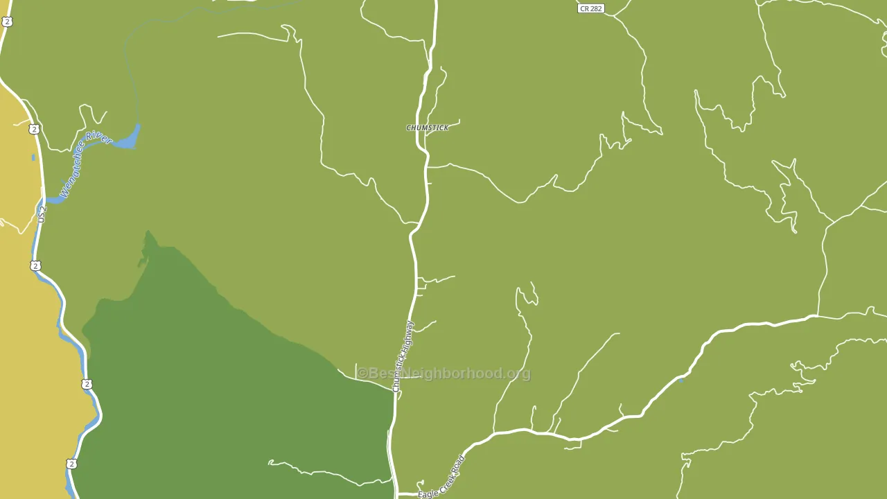 Chumstick, WA block-group voter-turnout map