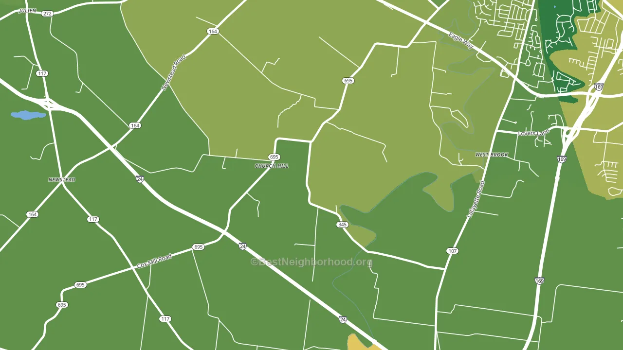 Church Hill, KY block-group voter-turnout map