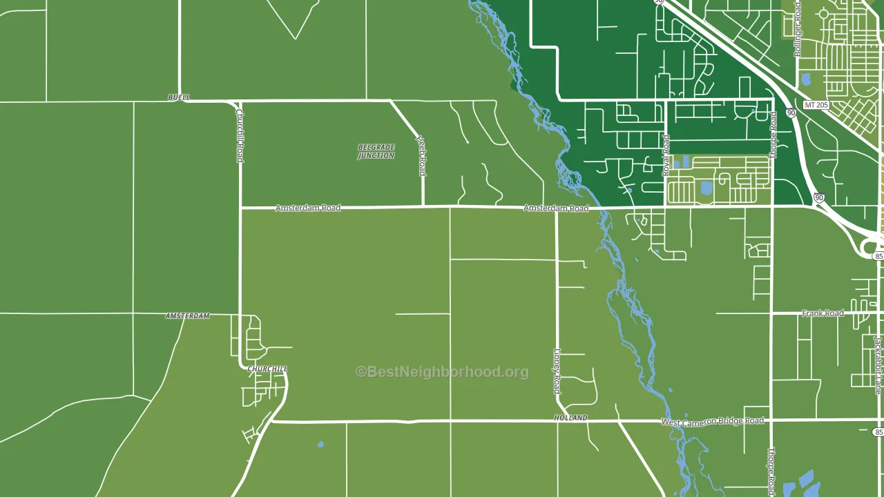 Church Hill, MT block-group voter-turnout map