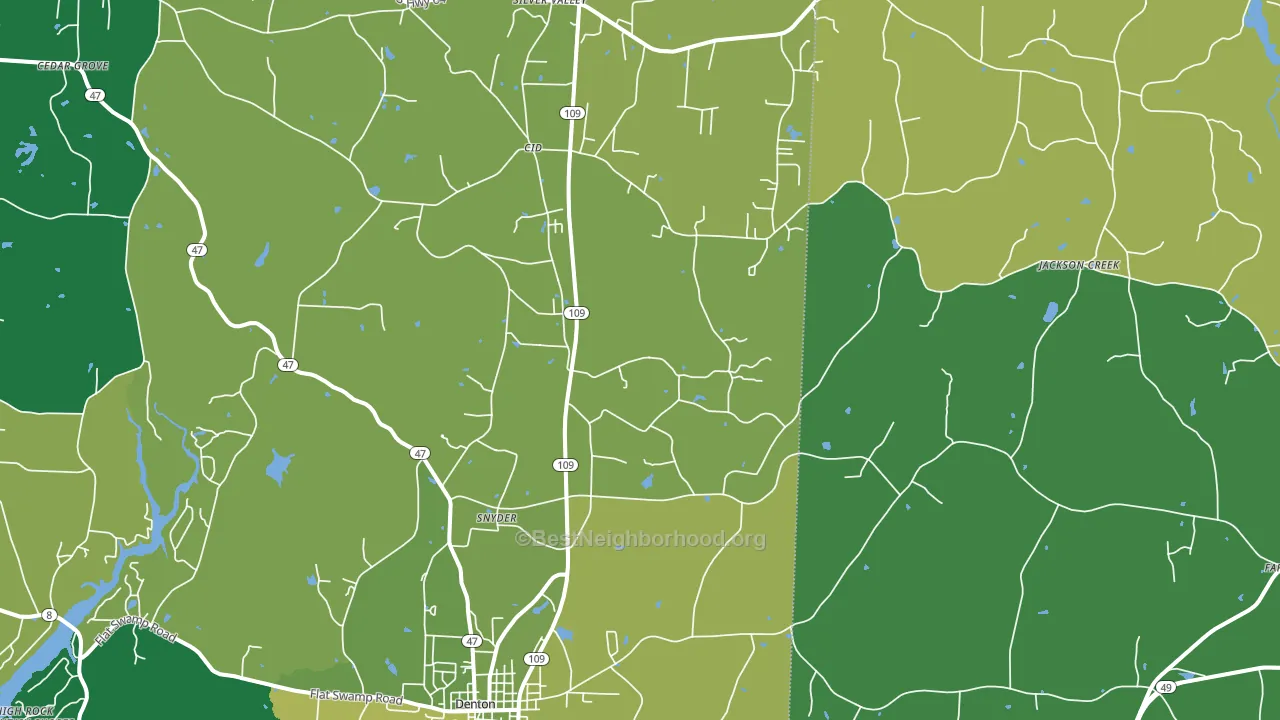Cid, NC block-group voter-turnout map